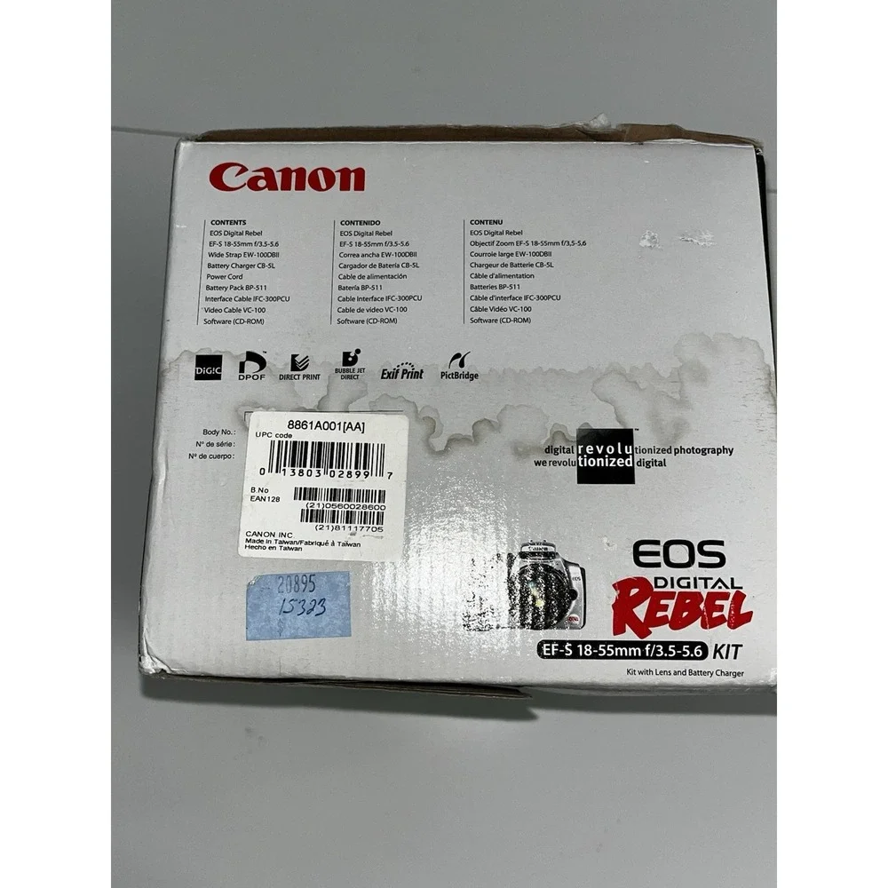 Canon EOS Digital‎ Rebel EF-S 18-55 Kit Camera & Lens Great Condition